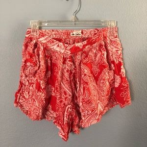 Red billabong shorts